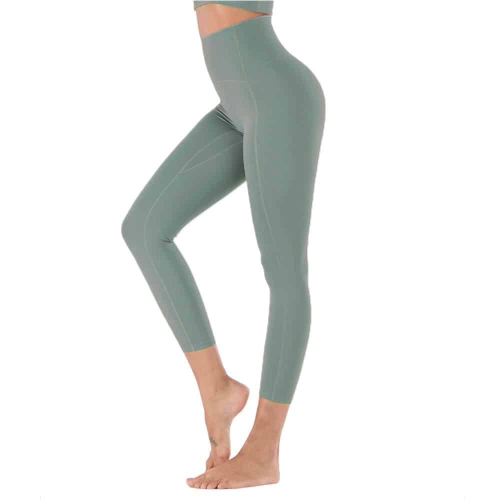 Conjunto de mallas de Yoga de sensación desnuda para mujer, traje de Fitness, ropa de Yoga de cintura alta, ropa deportiva de entrenamiento para gimnasio