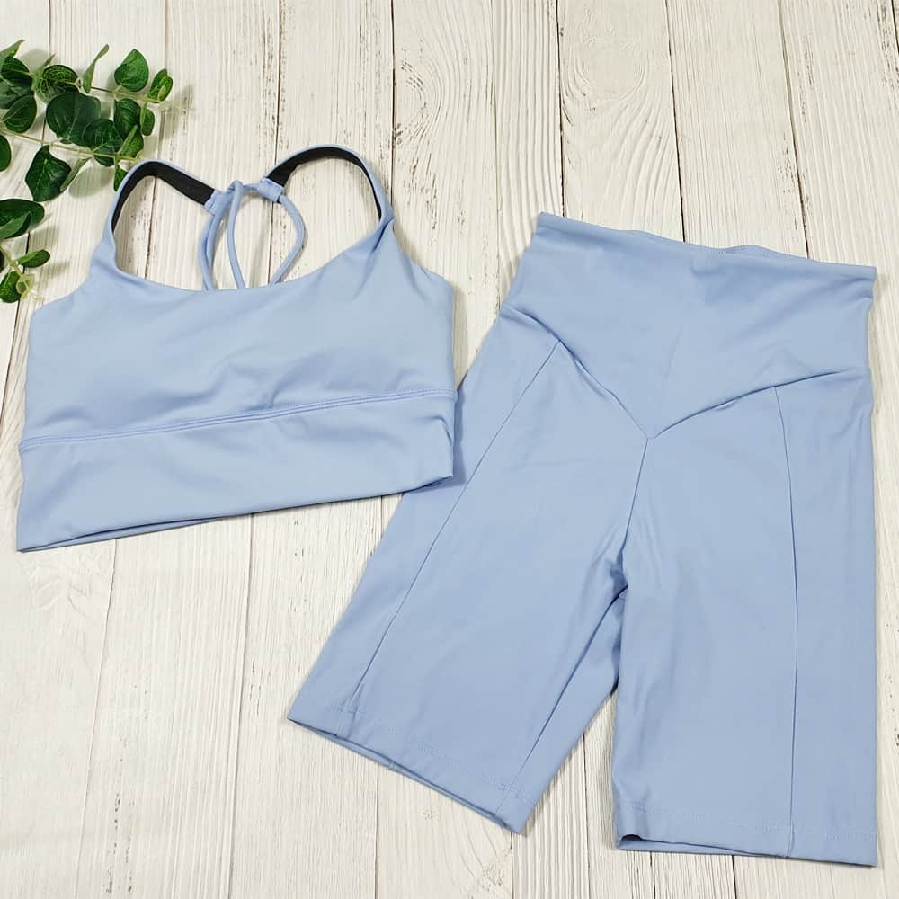 Conjunto de mallas de Yoga de sensación desnuda para mujer, traje de Fitness, ropa de Yoga de cintura alta, ropa deportiva de entrenamiento para gimnasio