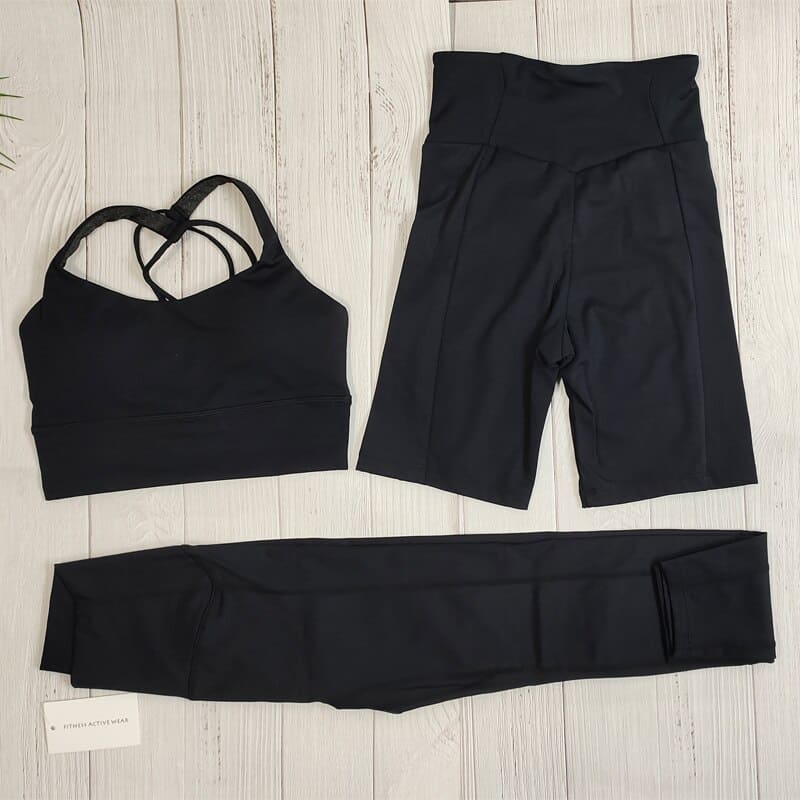 3Pcs Black set