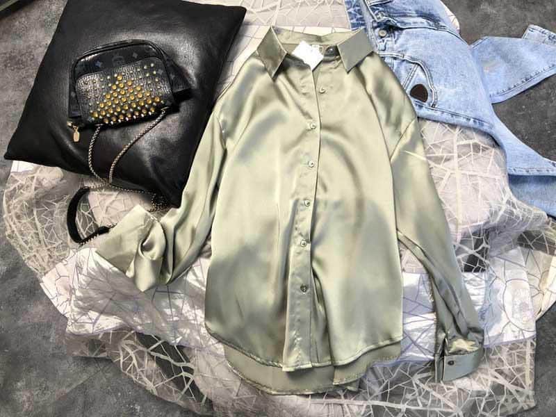 Camisa De Seda Ava Camisa De Seda Ava