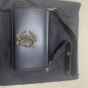 Bandolera Roberto Cavalli Mirror Snake Azul
