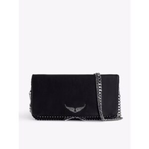 Clutch Zadig & Voltaire Rock Tachonada Negra
