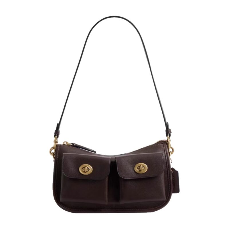 Cartera Coach Twin Pocket Oxblood