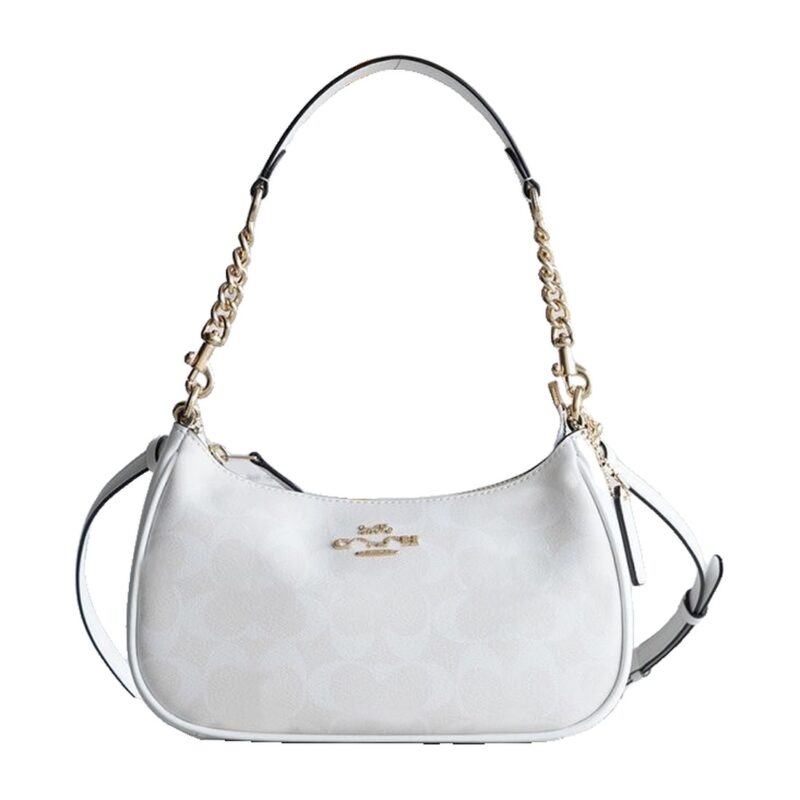 Cartera Coach Signature Blanco