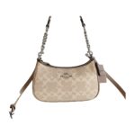 Cartera Coach Signature Beige