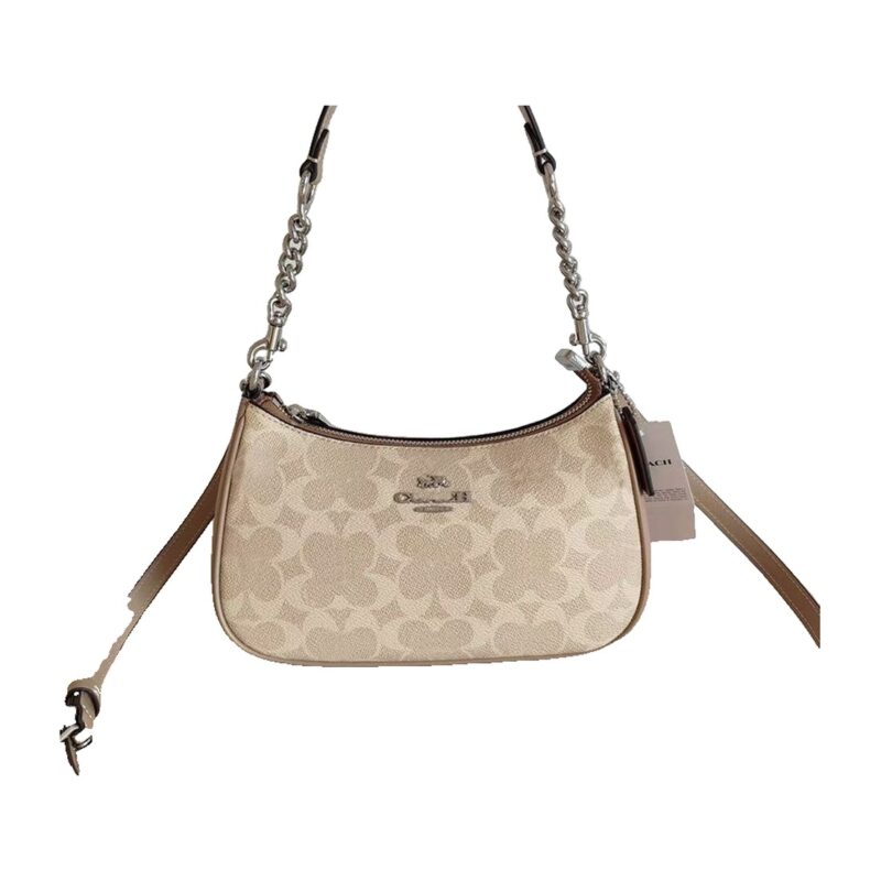 Cartera Coach Signature Beige