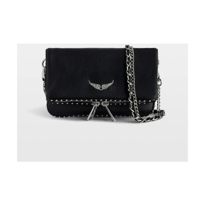 Bandolera Zadig & Voltaire Rock Tachuelas Negra