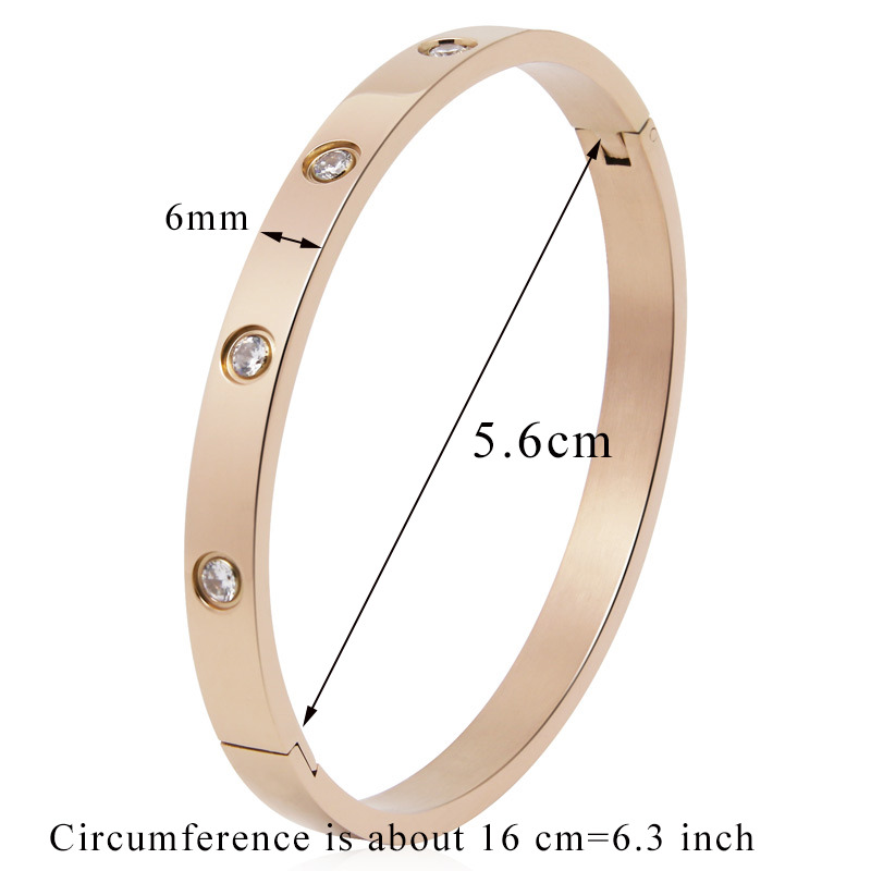 6mm Rose Gold 5.6cm