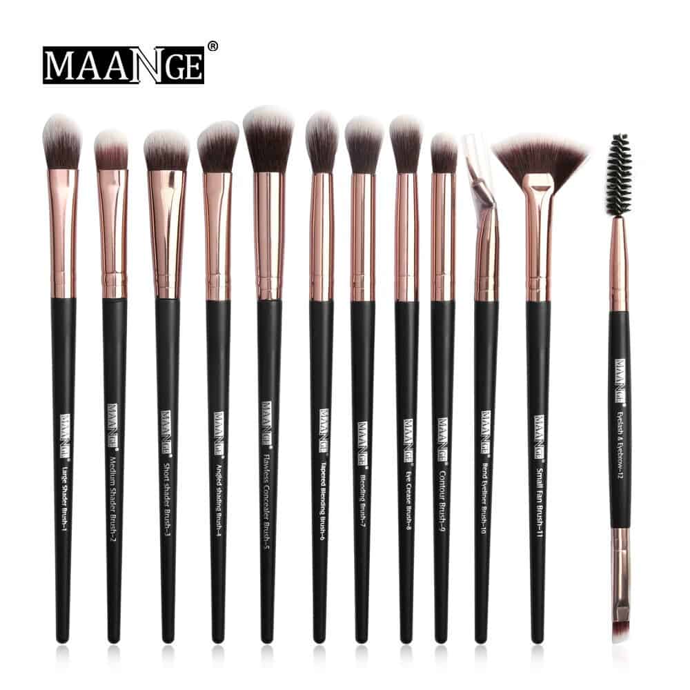12pcs Black gold