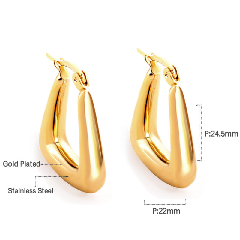 Pendientes De Aro Minimalistas variacion